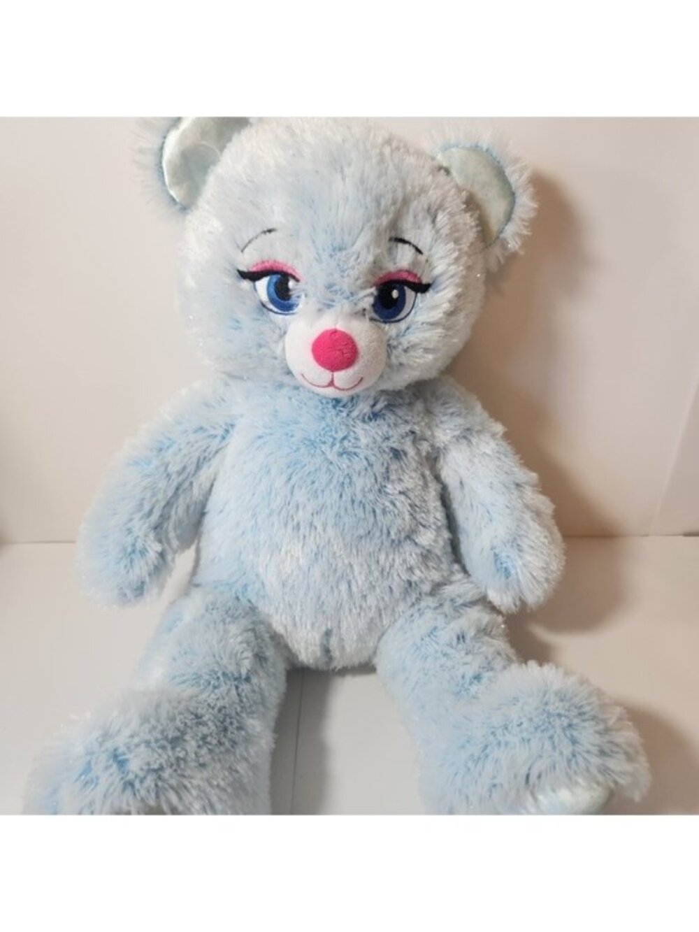 Build-A-Bear Workshop Disney‎ Frozen Elsa Bear Light Blue Shimmer Plush 17 inch